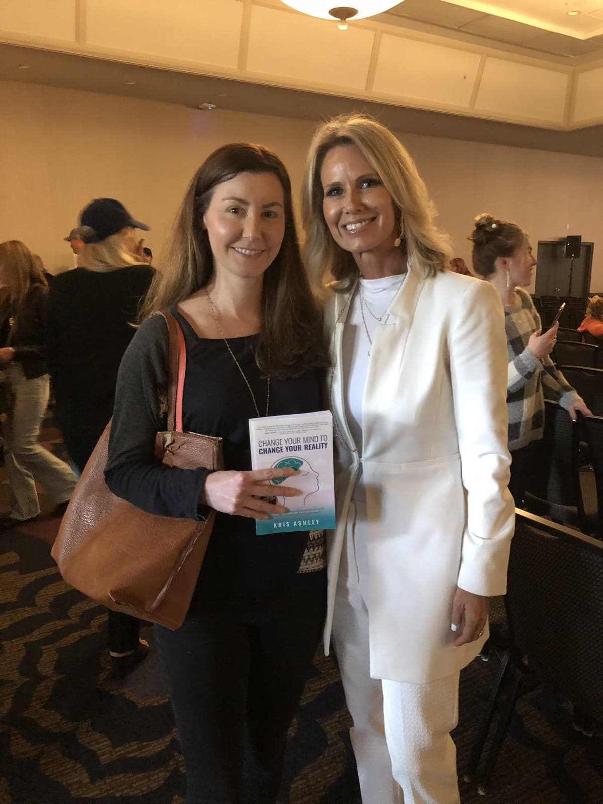 Kris with a fellow speaker