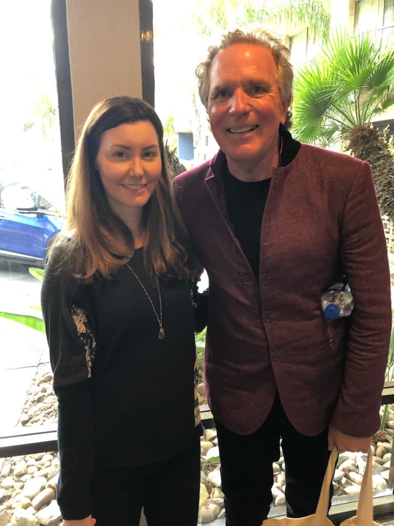 Kris with a fellow speaker